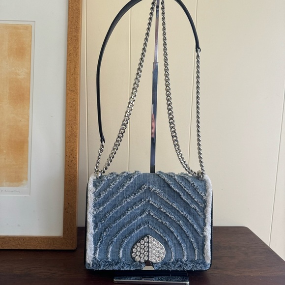 Kate Spade Amelia Denim Jewel Convertible Crossbody Bag NWOT - Picture 5 of 16